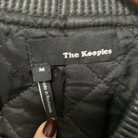 The Kooples Bomber w/ leather sleeves - Picture 3 of 3